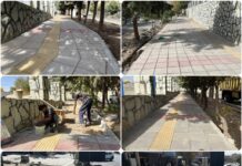 اجرای عملیات پیاده رو سازی و بهسازی معابر شهر رودهن