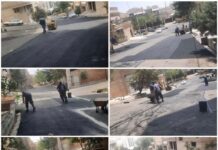 اجرای عملیات لکه گیری و آسفالت خیابان #ارغوان شهر رودهن