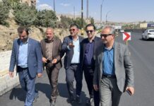 بازدید و نظارت مسئولین بخش رودهن بر اجرای پروژه های عمرانی شهرداری رودهن؛ پروژه اصلاح و تعریض ورودی شهر رودهن