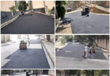 اجرای عملیات آسفالت و لکهگیری معابر در شهر رودهن